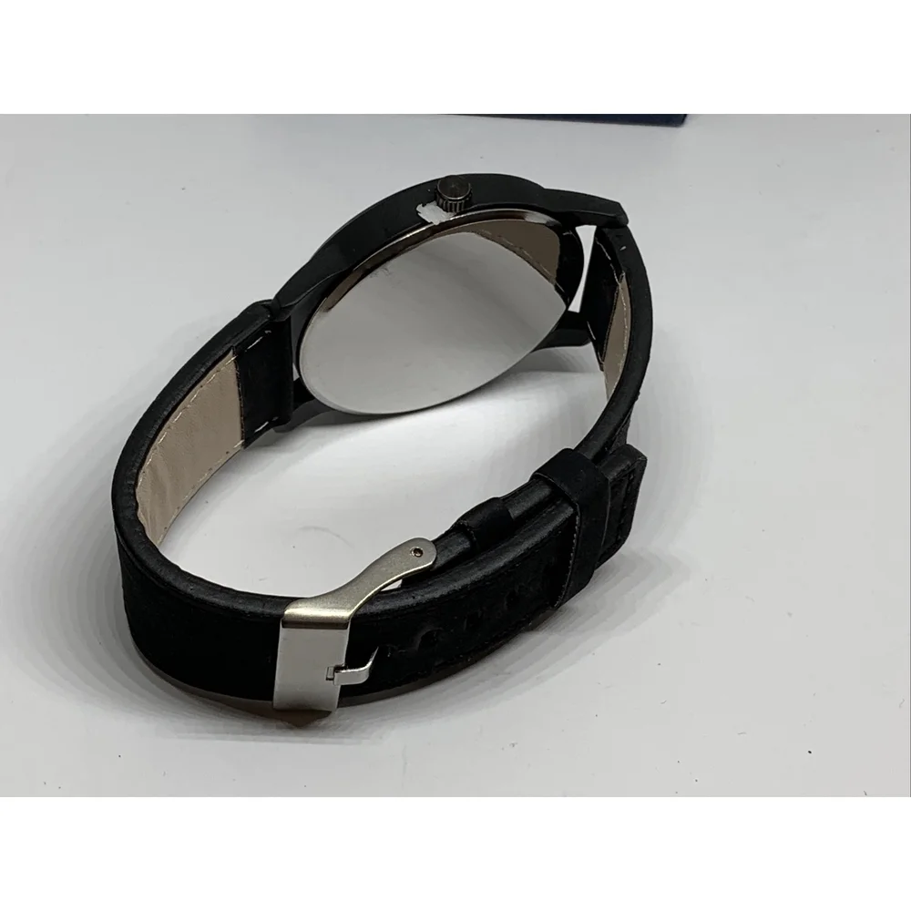 South Lane SS20-dr1-4704 Unisex Black Leather Analog Black Dial Watch BL287
